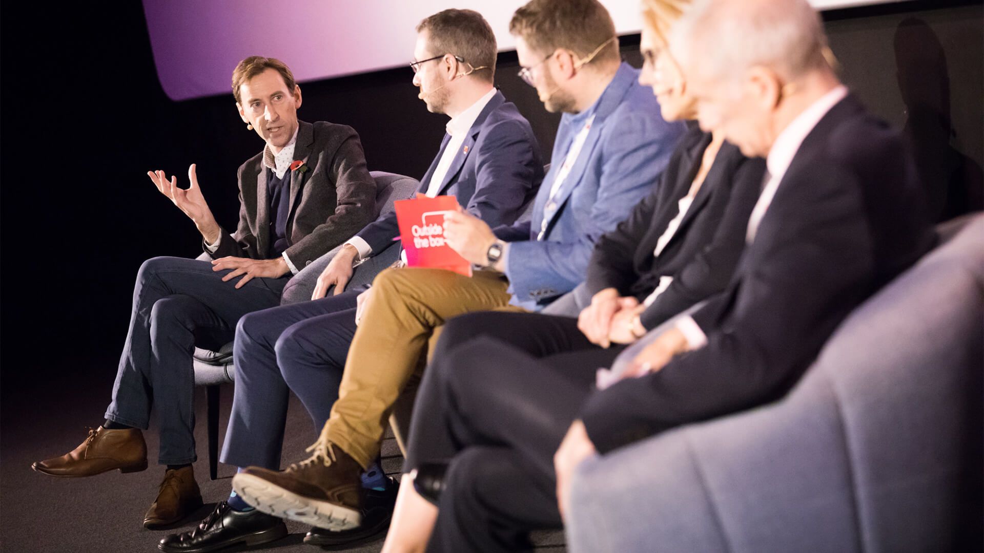 Jonathan Thompson in conversation with the panel