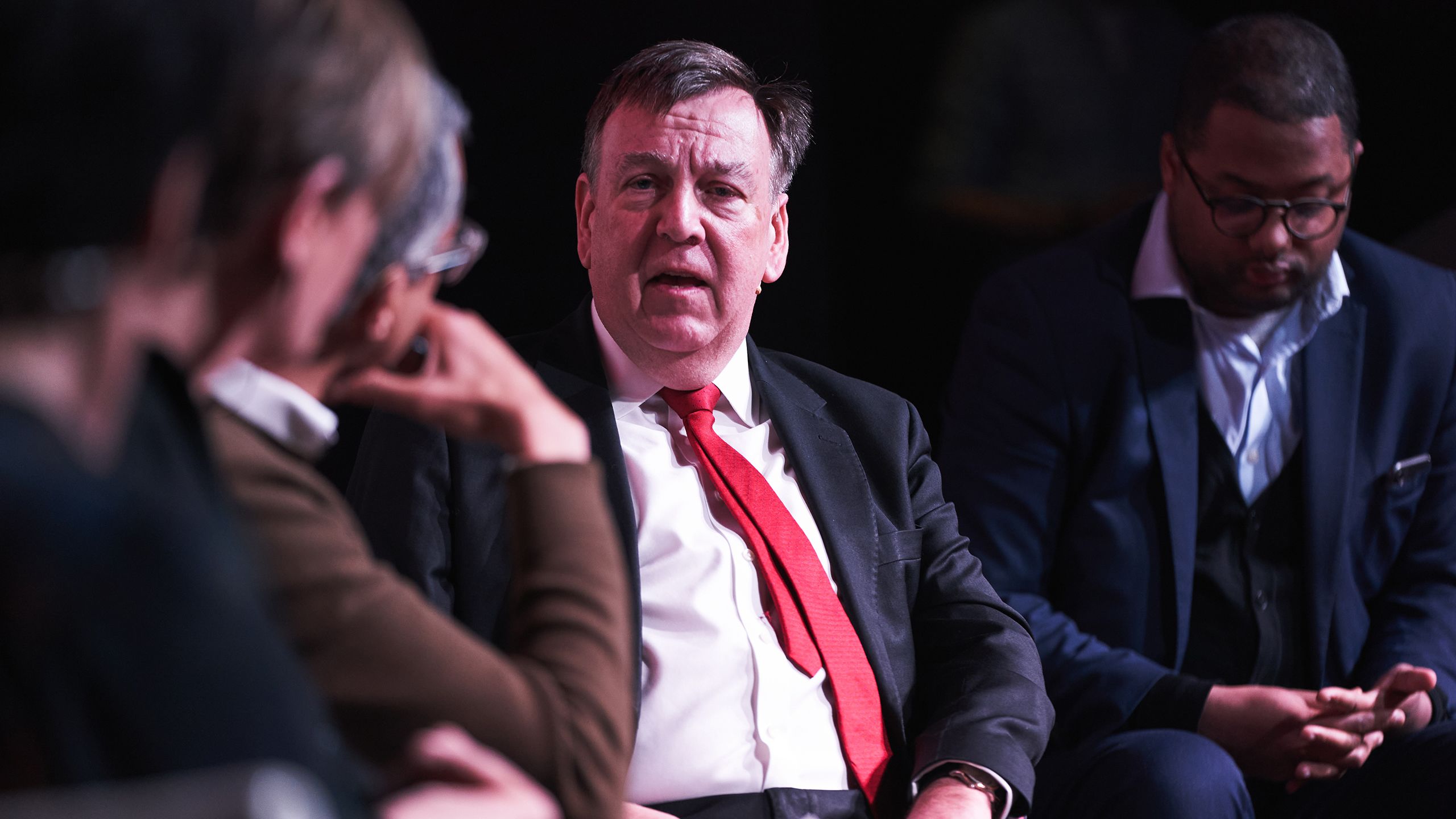 Kemal Ahmed, Sir John Whittingdale OBE MP and Stephen Bush
