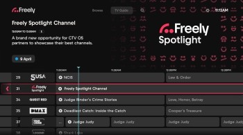 Image shows Freely Spotlight feature in the user interface